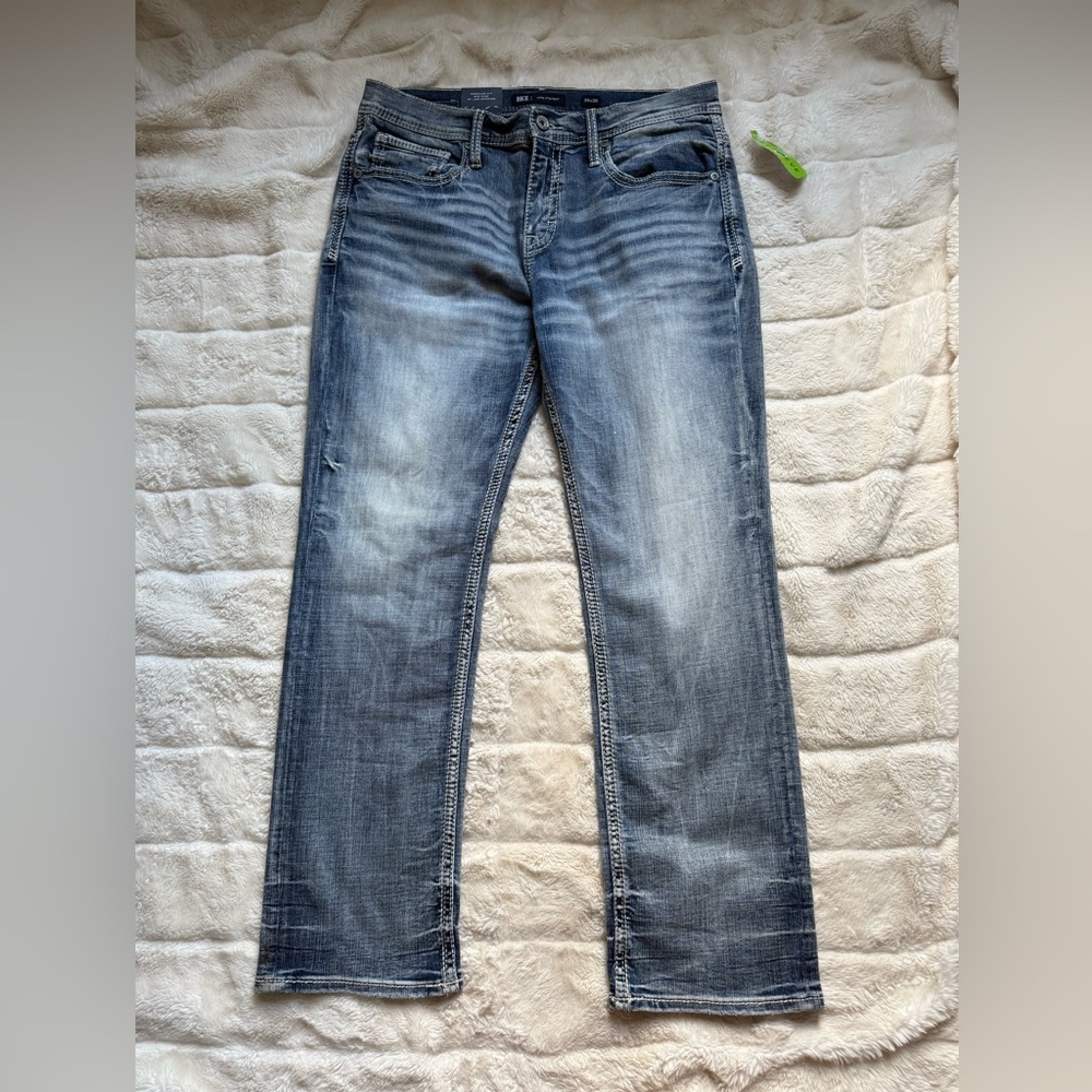 BKE Men's Classic Blue Straight Jeans